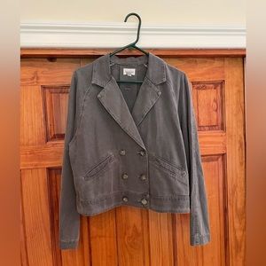 Neiman Marcus Cotton Double Breasted Jacket